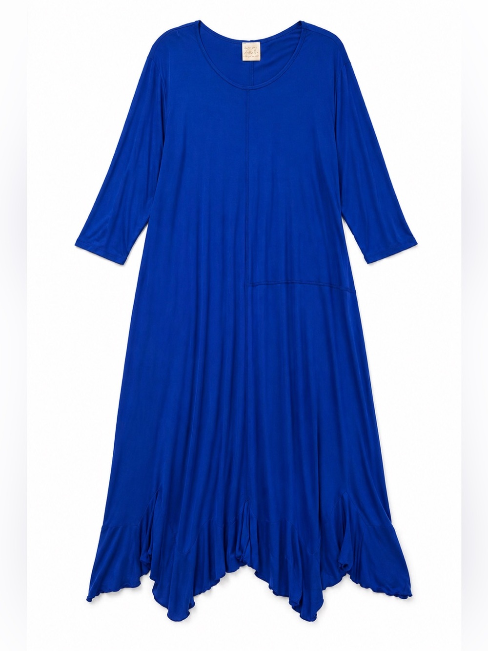 Zadie B Size 1X Royal Blue Flowy Dress Casual Boho Chic Summer Modest